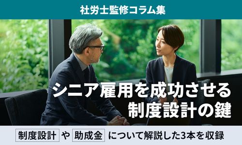 【シニア活躍ガイド】人手不足を突破する「制度設計の鍵」と最大160万円の助成金：社労士監修コラム集