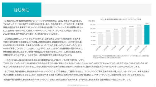 「給与計算・人事労務業務のアウトソーシング」に関する実態調査