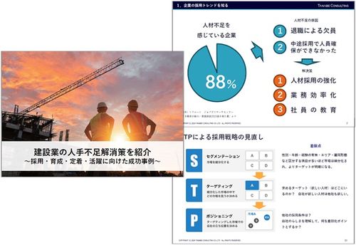 建設業の採用・育成・定着・活躍に向けた成功事例　など