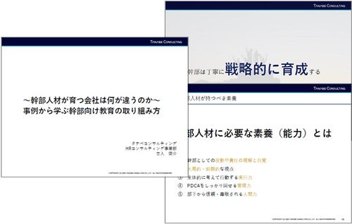 ～幹部人材が育つ会社は何が違うのか～