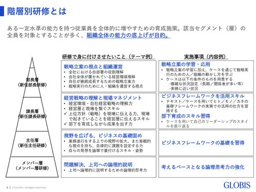階層別研修と選抜研修の違い・役割