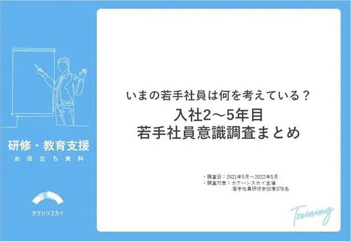 若手社員の仕事に対する意識調査結果（入社2～5年目の若手社員378名に調査）