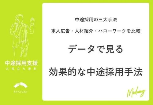 【2025年最新】最も多い転職者の入社経路はこれ！実績や費用などデータで見る効果的な中途採用手法