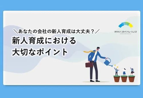 【新人育成における大切なポイント】あなたの会社の新人育成は大丈夫？