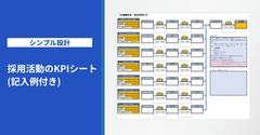 【シンプル設計】採用活動のKPIシート（記入例付き）