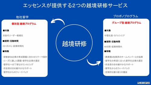 2つの越境研修サービス
