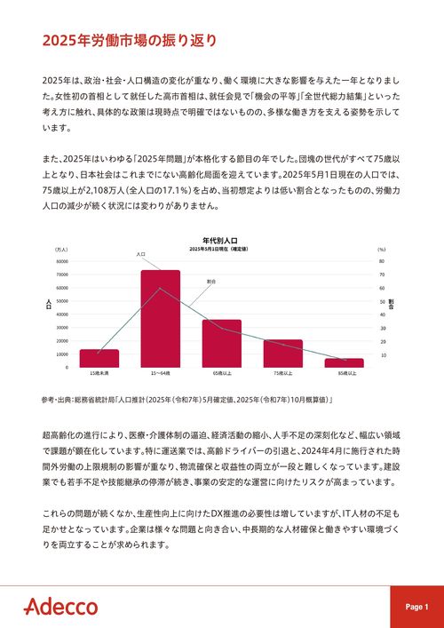 【労働市場のトレンドを読み解く】 2025年の振り返りとこれからの人事戦略