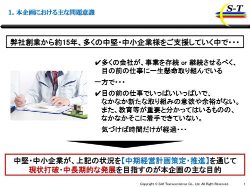 現状を打破し、中長期的な発展を目指す【中期経営計画策定・推進】の進め方＜中堅・中小企業向け＞