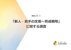 2025年「新人・若手の定着～育成戦略」​ に関する実態調査レポート​