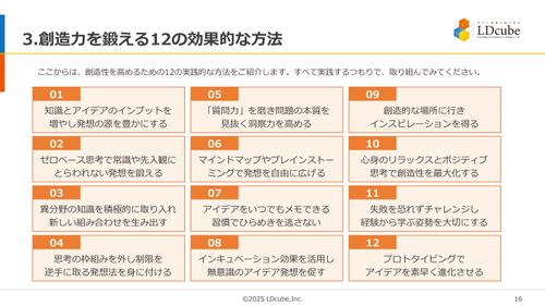 10分でまるごと理解！創造力を鍛える12の効果的な方法