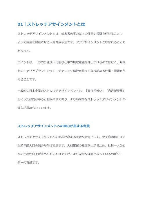 ストレッチアサインメントとは　導入方法とメリット・デメリットを解説