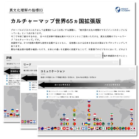 【異文化コミュニケーションのフレームワークとは？】カルチャーマップ 65カ国拡張版
