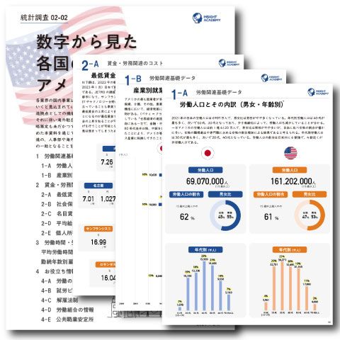 【2024年版】数字から見た各国の人事・労務 アメリカ編