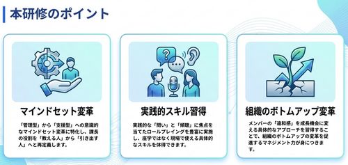 つい自分の正解を押し付けてしまう管理職が部下と伴走するためには。