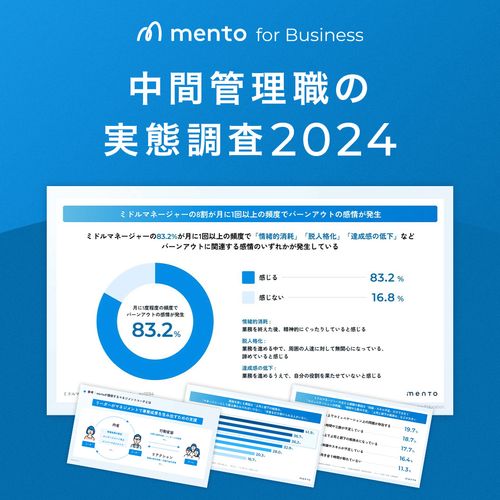 【調査レポート】ミドルマネージャー（中間管理職）の実態調査2024