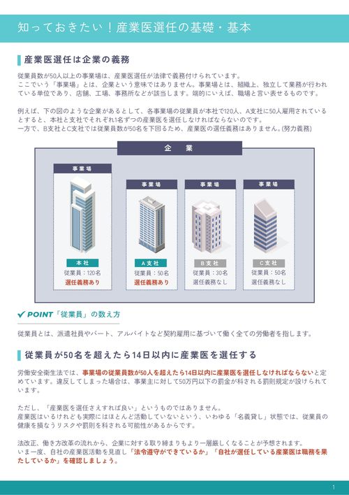 【保健師監修】産業医選任はじめてガイドブック