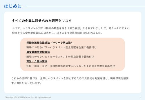 ハラスメントの基礎知識と法定義務チェックリスト