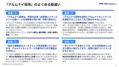 ーアルムナイ採用をより多くの企業へー オフィシャル・アルムナイ サービス概要資料