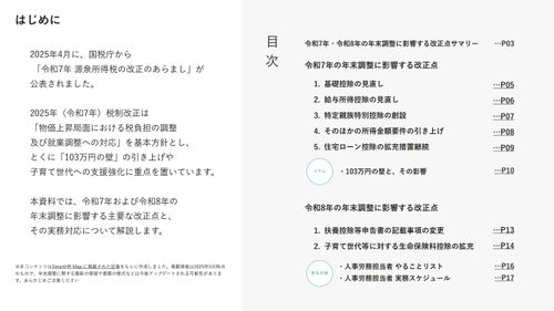 2025年年末調整に関わる税制改正まとめ【20_0079】