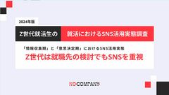 「情報収集期」と「意思決定期」におけるSNS活用実態 ーZ世代は就職先の検討でもSNSを重視ー