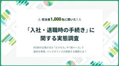 「入社・退社時の手続き」に関する実態調査を1,009名に実施