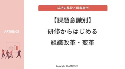 【課題意識別】 研修からはじめる 組織改革・変革 成功の秘訣と顧客事例