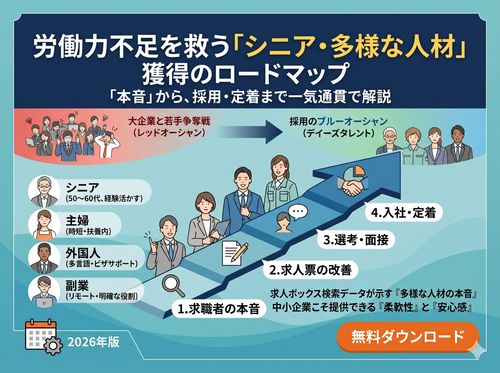 労働力不足を救う「シニア・多様な人材」獲得のロードマップ