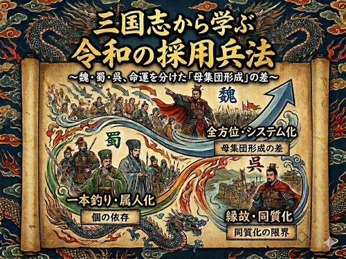 三国志から学ぶ令和の採用兵法～魏・蜀・呉、命運を分けた「母集団形成」の差～