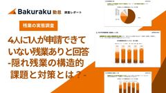 バクラク勤怠_隠れ残業の実態調査2025