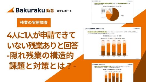 バクラク勤怠_隠れ残業の実態調査2025