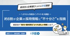 【1,010人の就活生の声を調査】約8割が企業の採用情報に“不十分さ”を指摘
