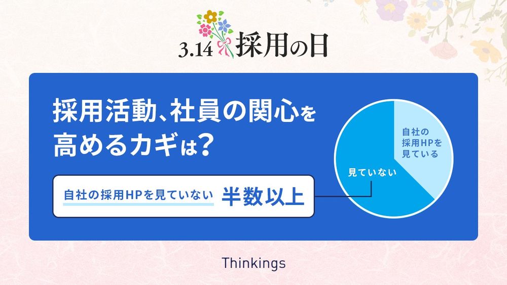 3月14日『採用の日』に考える。 採用活動、社員の関心を高めるカギは？