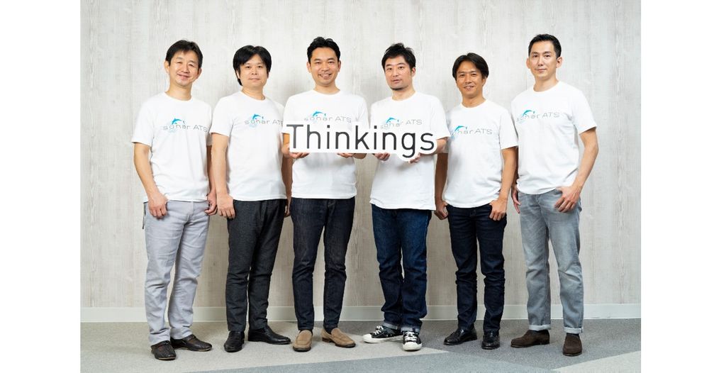 【左から】みずほキャピタル 黒崎氏、XTech Ventures 西條氏、Thinkings吉田、Thinkings瀧澤、インキュベイトファンド 本間氏、i-nest capital 塚本氏