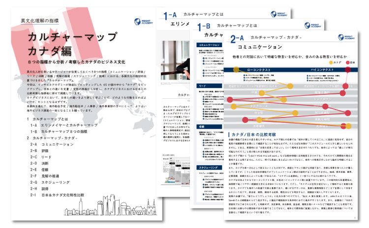【異文化理解のフレームワーク第19弾】“カルチャーマップ カナダ編”リリース《資料無料公開》