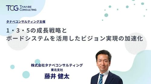 1・3・5の成長戦略とボードシステムを活用したビジョン実現の加速化