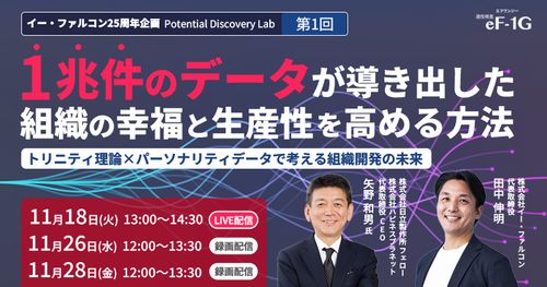 1兆件のデータが導いた組織の幸福と生産性を高める方法 トリニティ理論×データで考える組織開発の未来