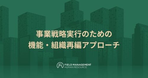 事業戦略実行のための機能・組織再編アプローチ