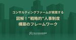 コンサルティングファームが実践する 図解！”戦略的”人事制度構築のフレームワーク