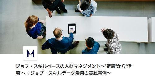 ジョブ・スキルベースの人材マネジメント～"定義"から"活用"へ：ジョブ・スキルデータ活用の実践事例～