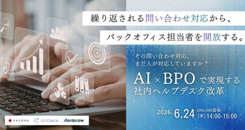 その問い合わせ対応、まだ人が対応していますか？ AI×BPOで実現する社内ヘルプデスク改革