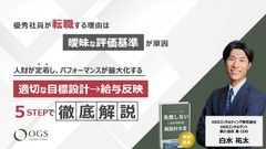 人財が定着し、パフォーマンスが最大化する 適切な目標設計→給与反映 5STEPで徹底解説