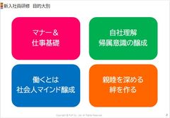 【企画書】新入社員入社時研修