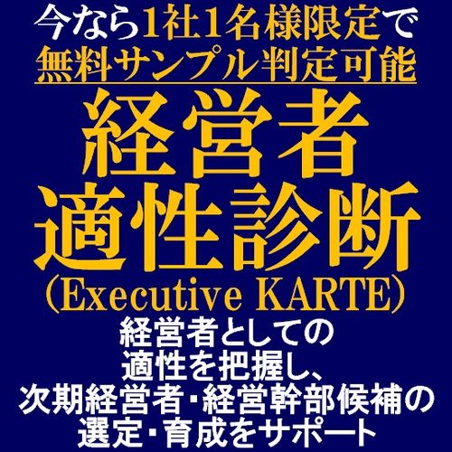 経営者適性診断（Executive KARTE）