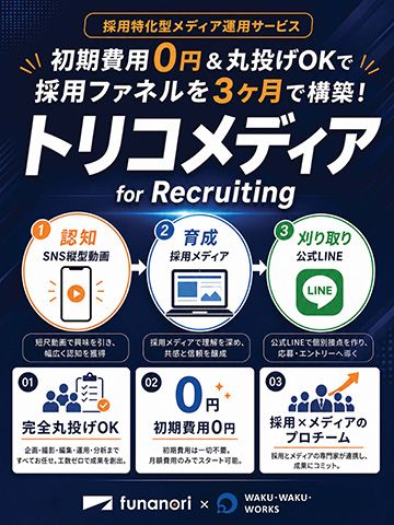 採用に必要な発信から応募までを一貫してサポートします！