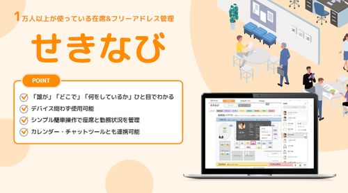在席管理＆フリーアドレス管理ツール「せきなび」