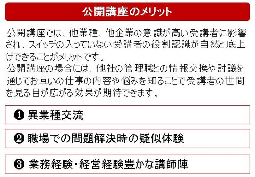 公開講座・異業種交流のメリット