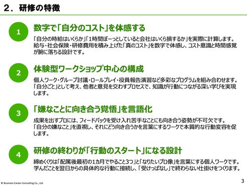【新入社員・若手社員向け】プロ社会人としてのマインドセット研修