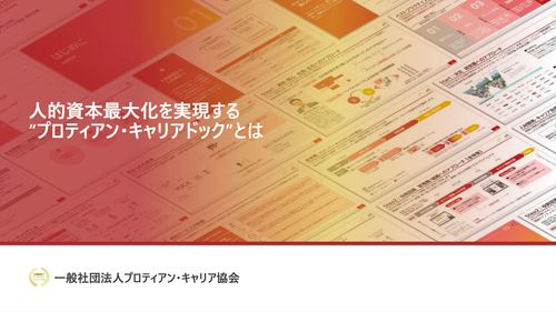 「プロティアン・キャリアドック」人的資本最大化の実現支援