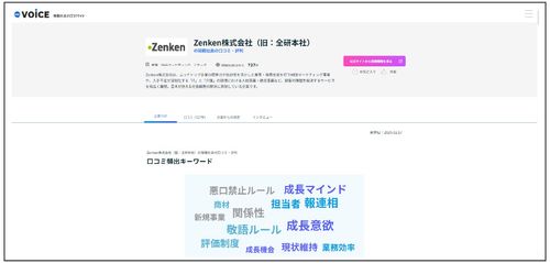 現職社員の口コミサイトVOiCE