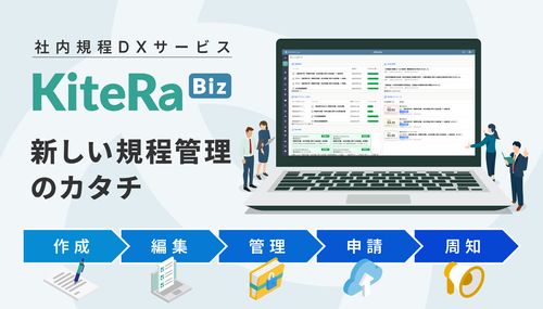 社内規程DXサービス  KiteRa Biz